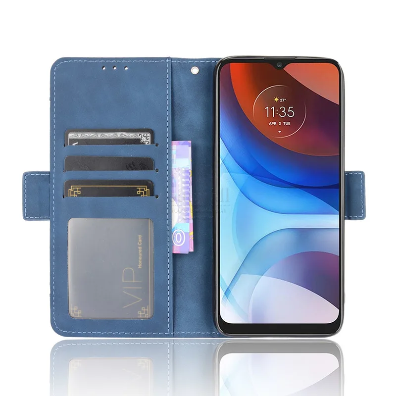 Peňaženka Prípadoch Pre Motorola E7 Moc Prípade Magnetickým Uzáverom Knihy, Vyklápací Kryt Na Moto E7 Moc Kožené Držiteľa Karty Telefónu Tašky 5