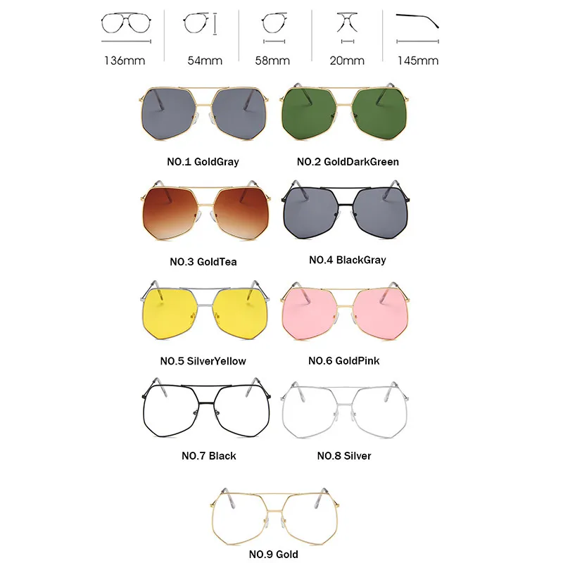 RBRARE Luxusné slnečné Okuliare Ženy 2021 Dámske slnečné Okuliare Značky Dizajnér Nadrozmerné Okuliare Ženy/Muži Retro Oculos De Sol Gafas 4