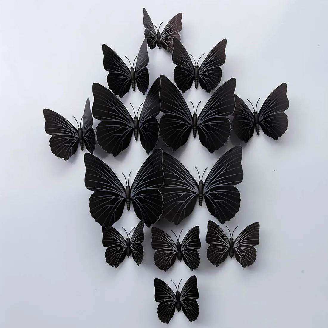 12pc 3D Butterfly Magnet Stenu, Nálepky, Farebné Moderné Home Party Dekorácie Multi-kus Package 3D Nálepka Pre Chladničky 4