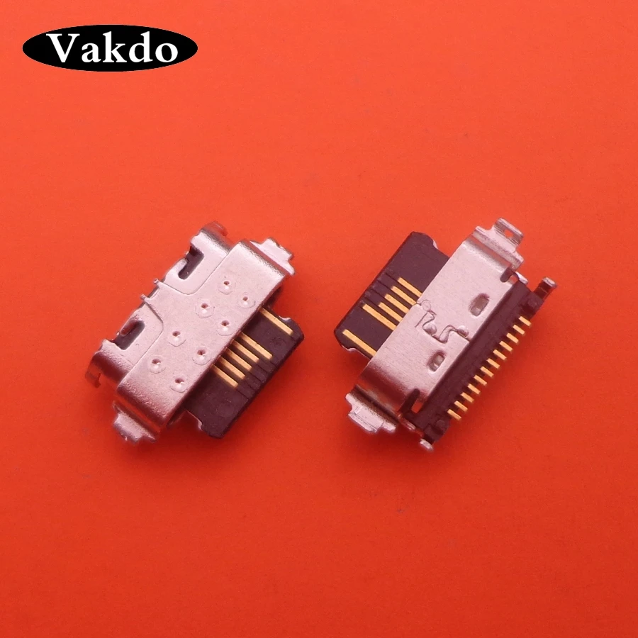 2 KS Typ C Micro USB Zásuvky Napájania Konektor Nabíjania Port Jack Pre Alcatel 3X 2020 5061 5061U 5061A 0