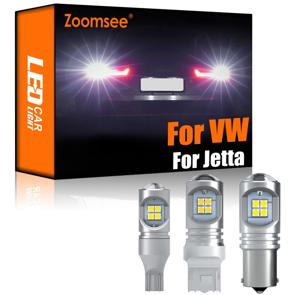 Zoomsee 2ks Biela Zadnej LED Pre VW Bora, Jetta Vento MK4 MK5 MK6 IV V VI 1999-2016 Canbus Exteriéru Zálohy Zadné Žiarovka Svetla Kit 2