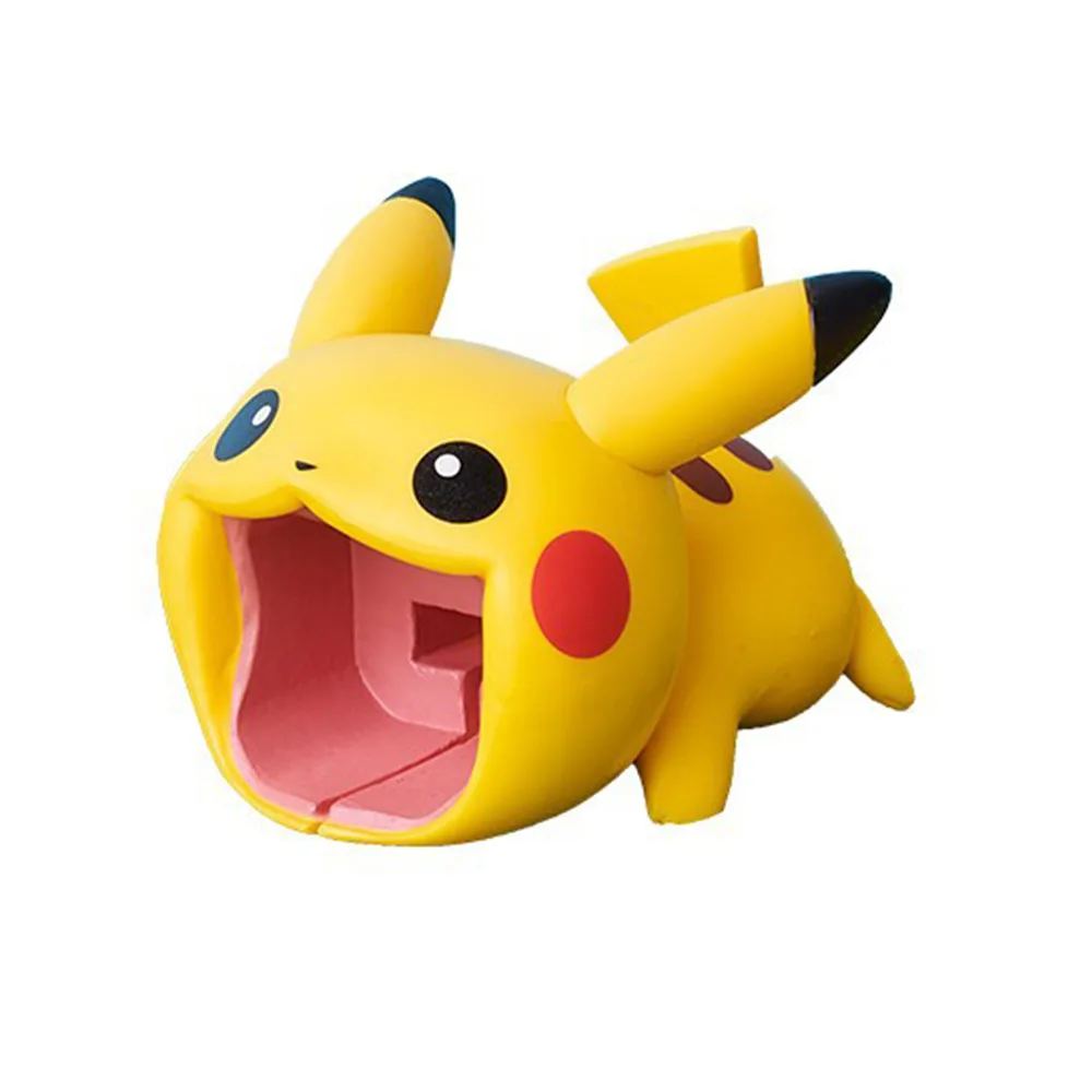 Pokémon Pikachu Slúchadlový Kábel Hryzenie Zvierat Chránič pre Iphone Nabíjací Kábel USB Kábel Winder Anime Organizátor Anti-breaking 4