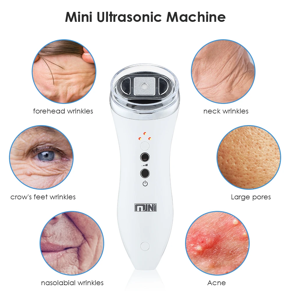 Mini HIFU Stroj Ultrazvuk Stroj Produkty Starostlivosti o Pleť RF Rádio Frekvencia Tváre Face Lifting Anti Vrások Ultrazvukom Therapi 2