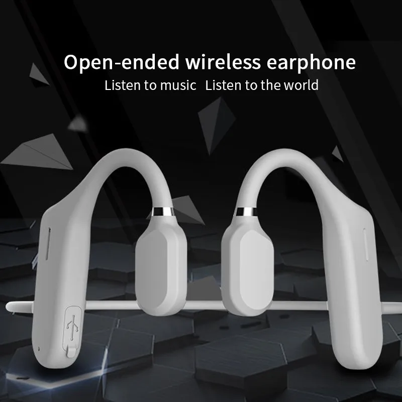 Pre Xiao Huawei Apple Bezdrôtové Slúchadlá Kostné Vedenie zvuku Stereo Bluetooth Vodotesné Slúchadlá Audio Mp3 s Hudbou Mikrofón 3