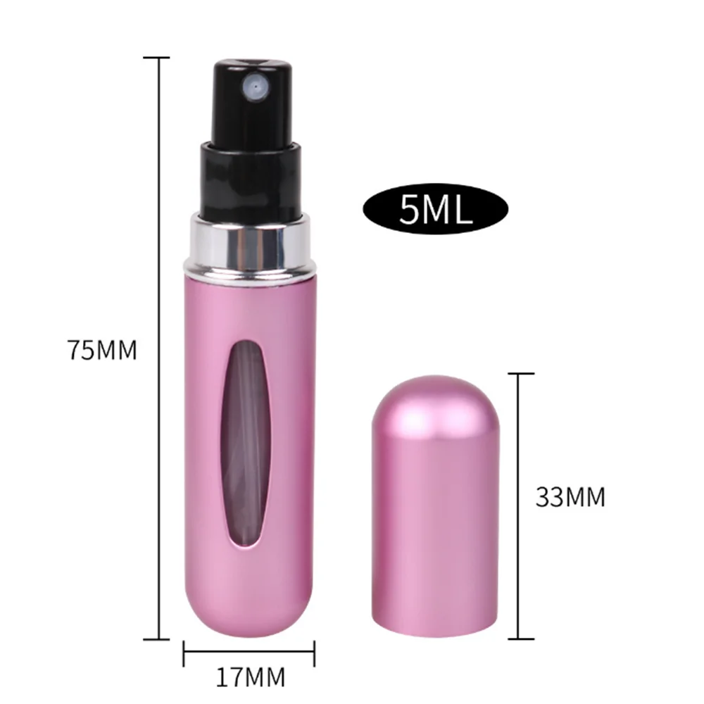 5ml Prenosné Spreji Mini Prázdne Parfum Rozprašovač Naplniteľné Fľaša Sklo Úložný Kontajner make-up Kozmetika Cestovné Nástroje 3