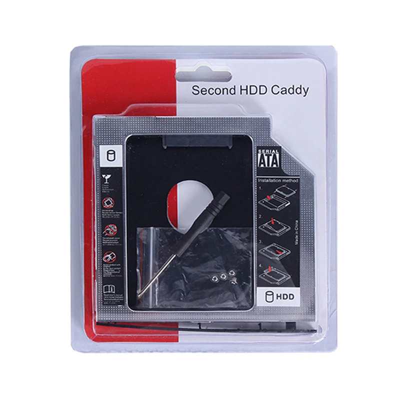 Univerzálny Hliníkový 2. HDD Caddy 9.5 12.7 mm, SATA 3.0 Pevného Disku Box Optibay Krytu 2.5 SSD Pre Prenosné DVD-ROM 3