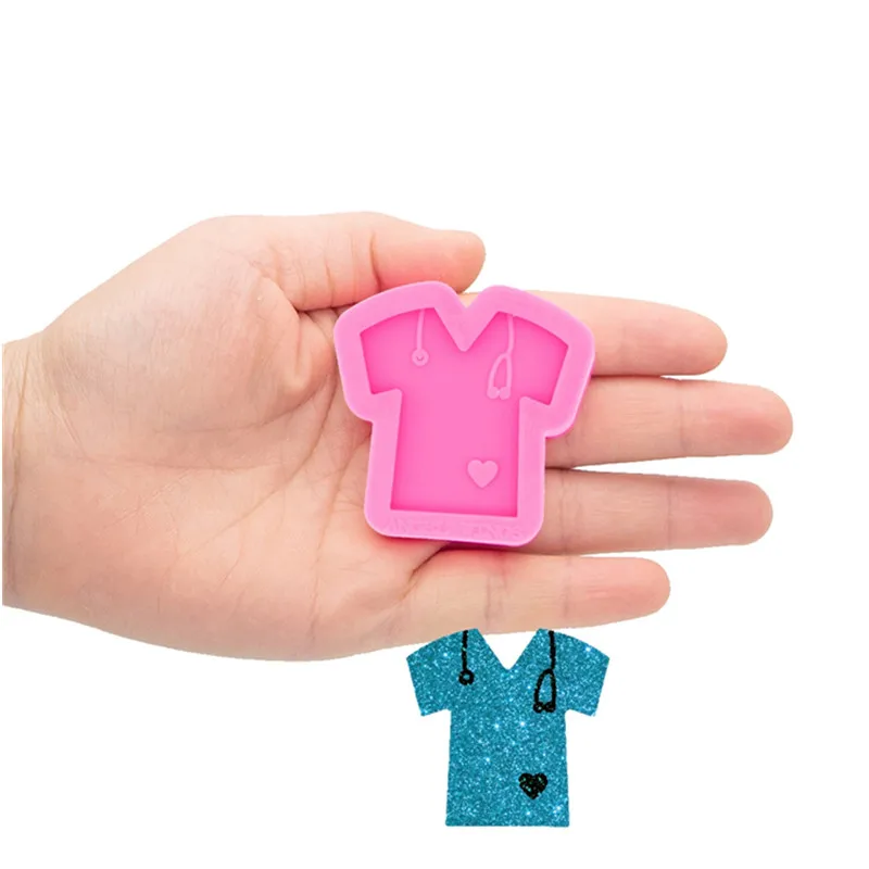 Mini Lesk Vnútri Grippie Sestra Peeling, Silikónové Formy T-shirt Epoxidové Plavidlá Formy Hliny Živice DIY Odznak Cievky 3