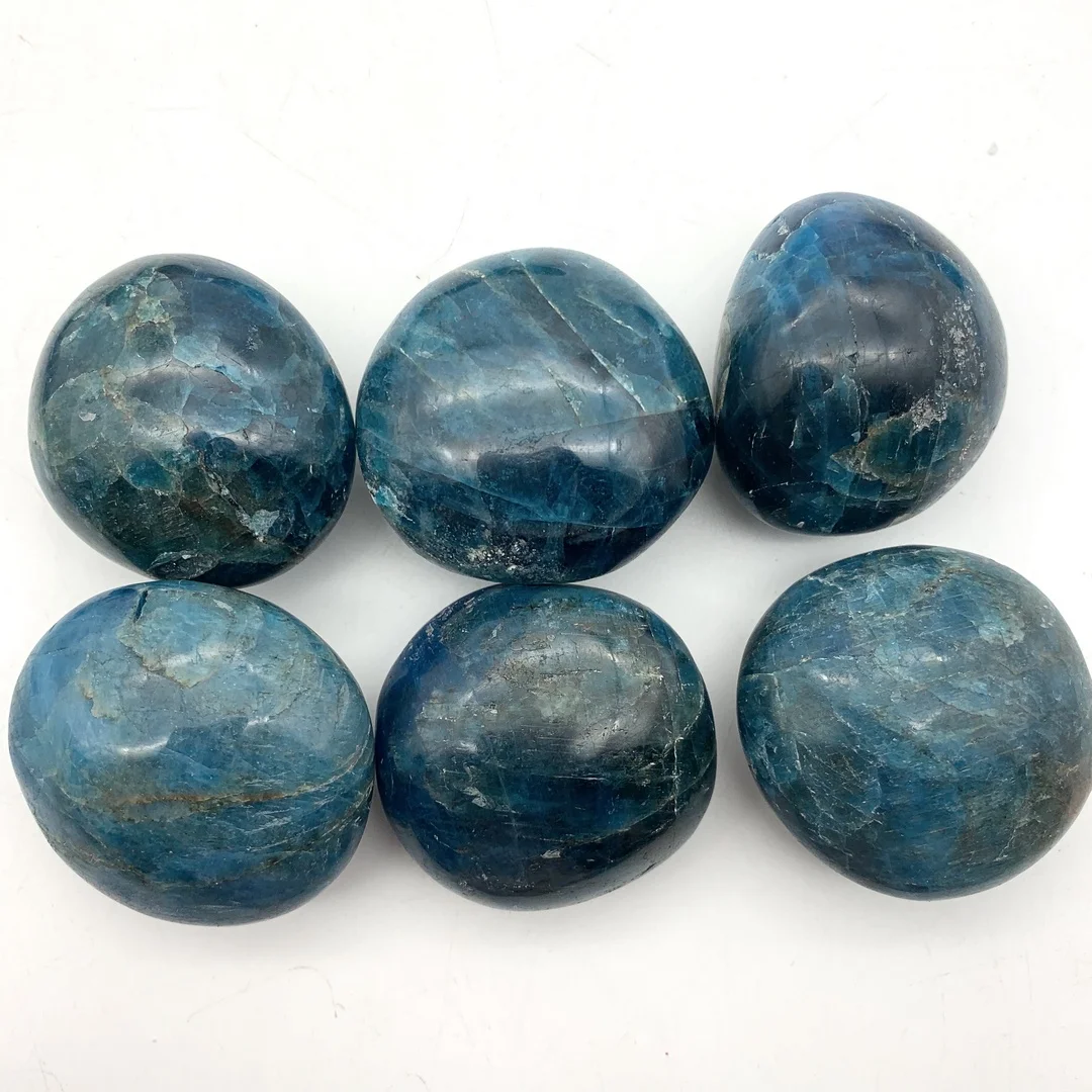 Krásne Prírodné Modré Apatitu Palm Quartz Gem Crystal Leštené Surové Kamene Nepravidelného Tvaru Uzdravenie Domáce Dekorácie, Darčeky 4