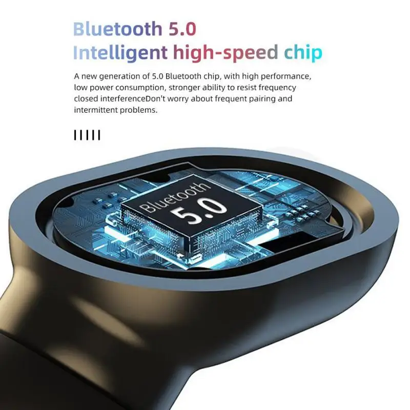 TWS Bluetooth-kompatibilné 5.0 Bezdrôtové Slúchadlá Športové Vodotesné Slúchadlá Slúchadlá S Mikrofónom Touch Ovládania HiFi Slúchadlá 1
