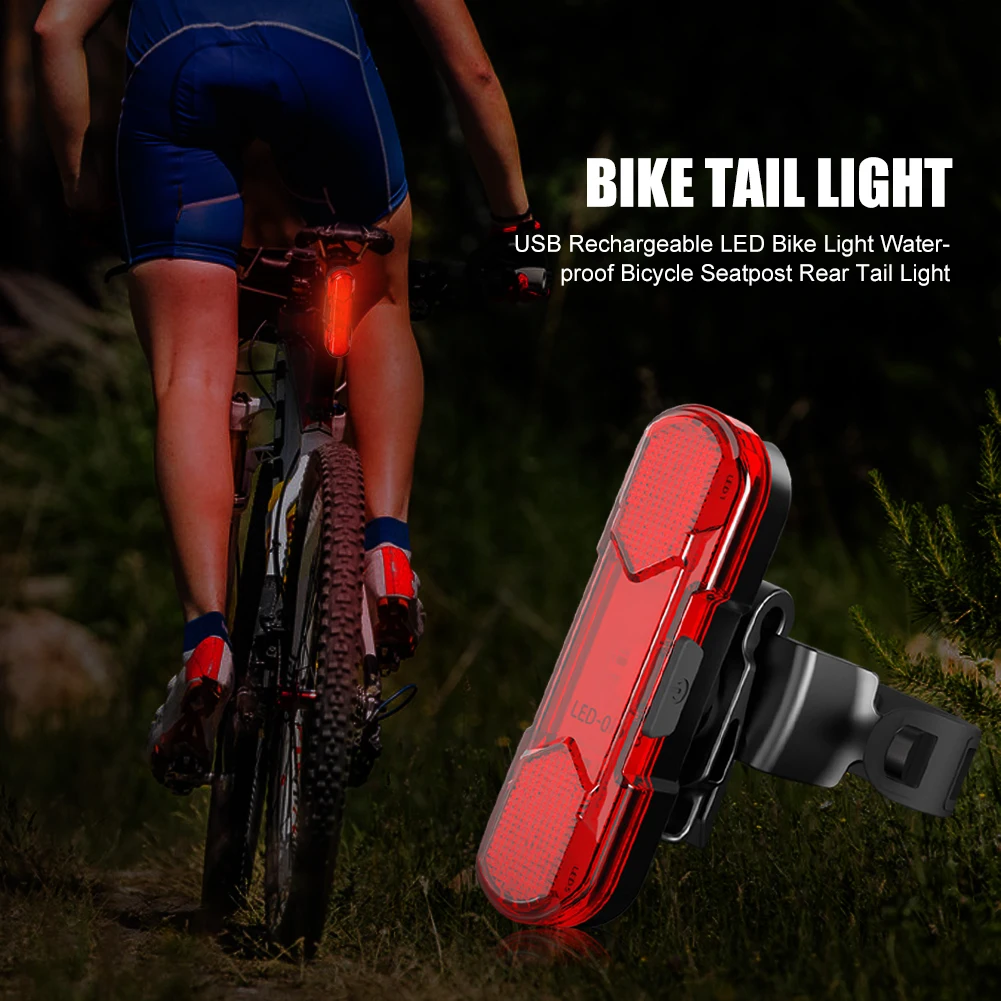 Dobíjacie USB LED Bicykel Bicykel Chvost Červené Svetlo na Bicykli Späť Multi Wheel Až stropné Svetlá na Bicykel Nepremokavé Cyklistické Svetlo 1