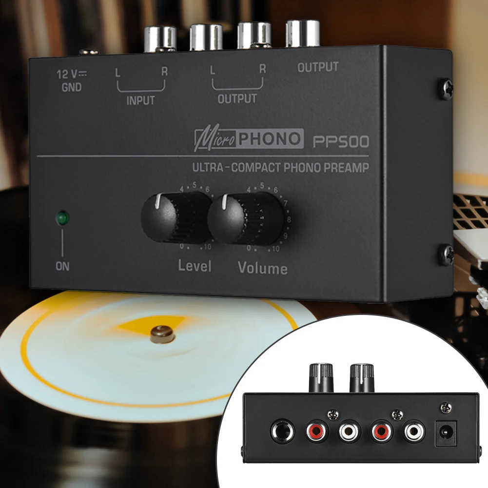 TRS Výstup PP500 Predzosilňovač Vstup Výstup Rozhrania Prenosné Hudobné Predzosilňovač Prvky pre LP Vinyl Gramofónu 2