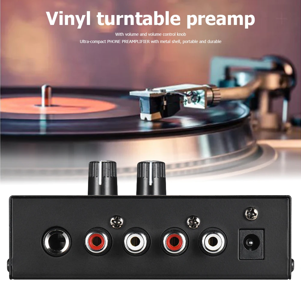 TRS Výstup PP500 Predzosilňovač Vstup Výstup Rozhrania Prenosné Hudobné Predzosilňovač Prvky pre LP Vinyl Gramofónu 4