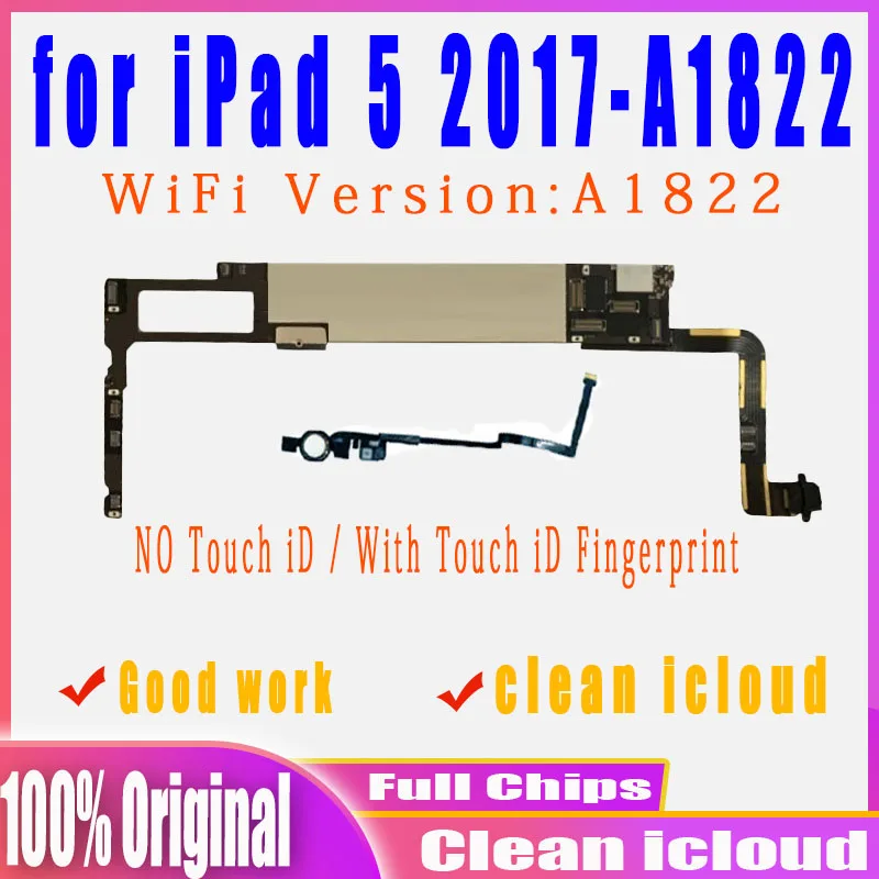 Pôvodné Odblokovanie A1822 Čisté iCloud Pre iPad 5. 2017 9.7