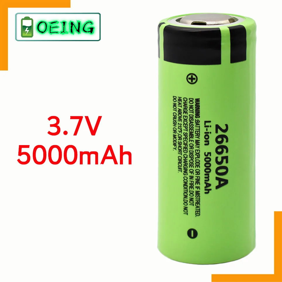 2021 NOVÉ Originálne 26650 20A napájanie nabíjateľná lítiová batéria 26650A , 3,7 V 5100mA . Vhodné pre baterky 0
