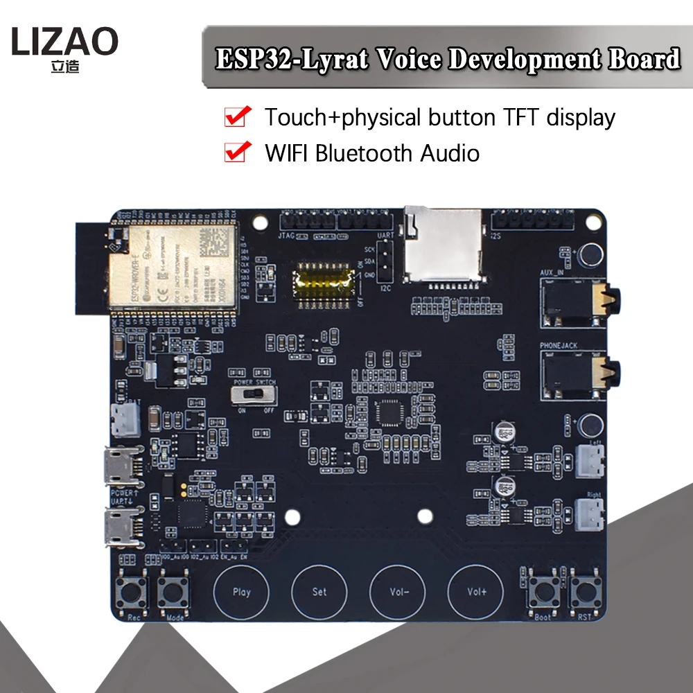 úradný ESP32-LyraT pre Audio IC Vývojové Nástroje tlačidlá, TFT displej a fotoaparát podporuje ESP32 LyraT ESP32-LyraT 4