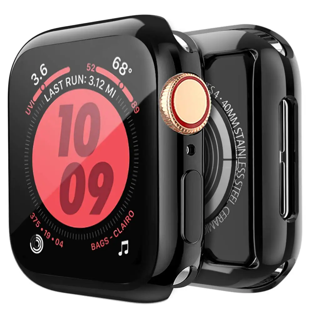 Kryt pre Apple Hodinky prípade 44 mm 40 mm iwatch 38mm 42mm mäkké TPU screen protector Príslušenstvo pre apple hodinky prípade 6 5 4 3 Se 4
