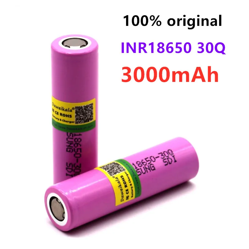Originálne 3,7 V 3000mAh pre Samsung INR 18650 INR18650 30Q li-ion batériu vybite 15A Nabíjateľné Batérie Baterky 5
