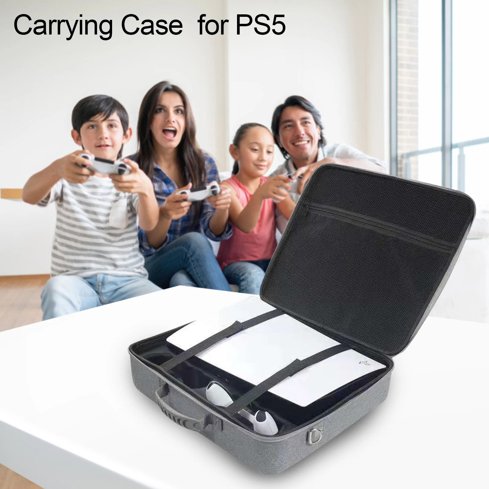 Nové puzdro Prenosné, Nepremokavé Cestovná Taška Hodí PS5 Modely Anti-scratch Shockproof Sivá Skladovanie Vrecko Pre PS5 Dropshipping 4