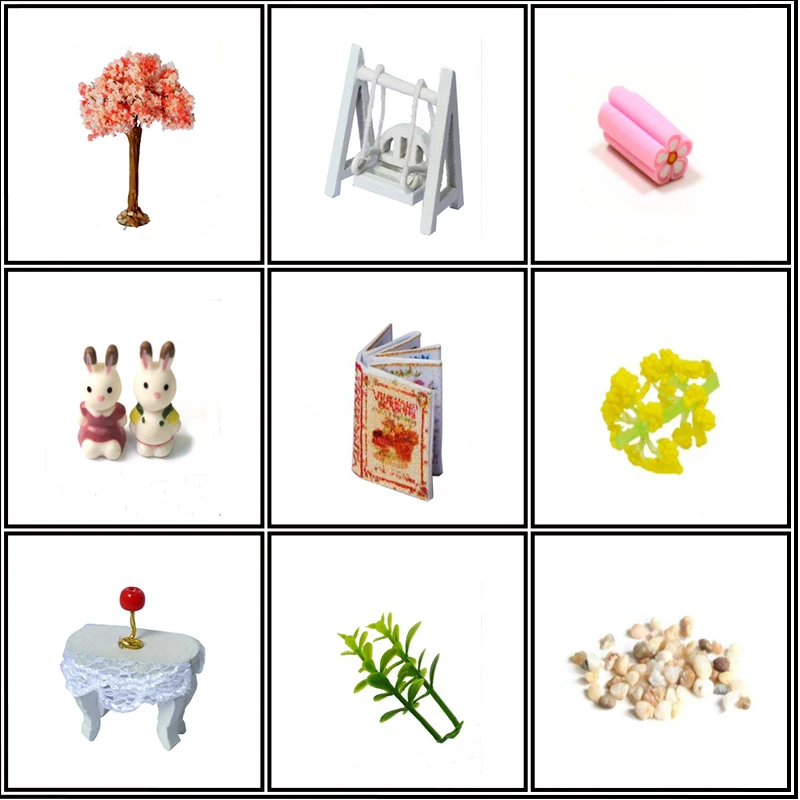 1pcs Cute Izba domček pre bábiky Furnitures Box DIY Doll House Hračka Drevené Miniatura Miniatúrne hračky LED Svetlá Zostaviť DIY Doll House 5