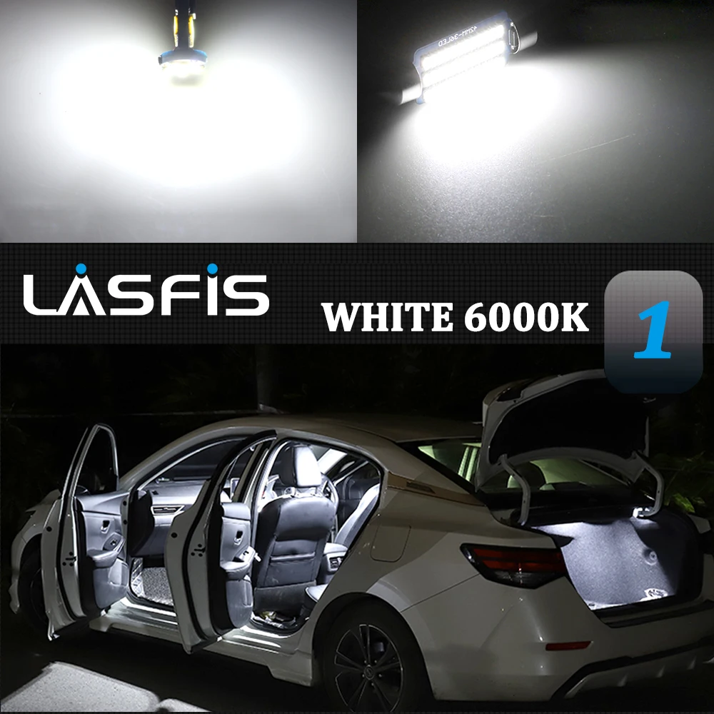 LASFIS Canbus Na BMW X5 E53 E70 Auto Interiérové LED Mapu Dome batožinového priestoru Zrkadlo na líčenie Svetla Kit Žiadne Chybové Auto Lampy Príslušenstvo 2