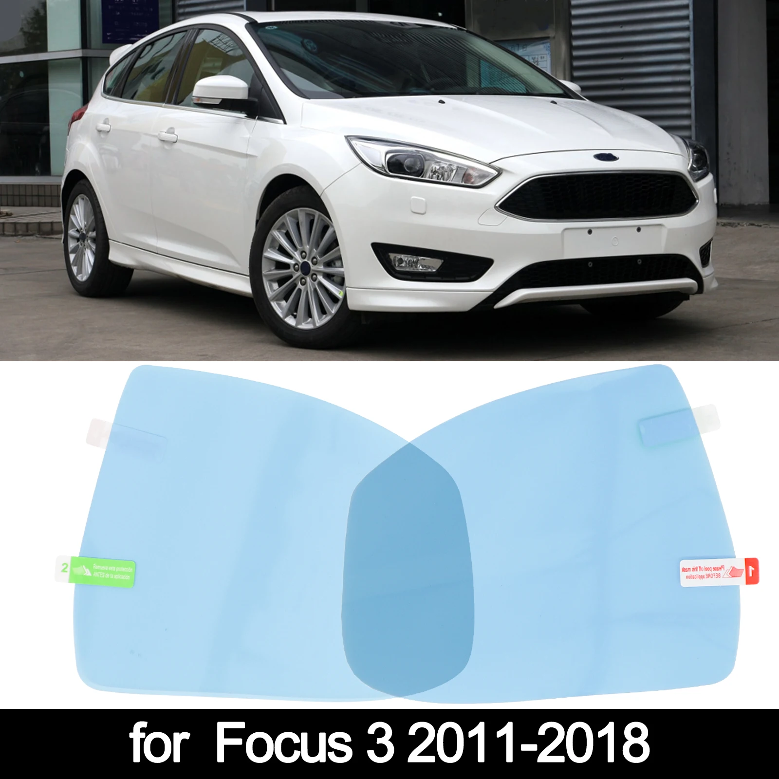 Anti Fog Rainproof Filmy Spätné Zrkadlo Pokrytie Pre Ford Focus 3 Mk3 2018 Daždi Kryt Spätného Zrkadla Proti Oslneniu Nálepky Štít 4