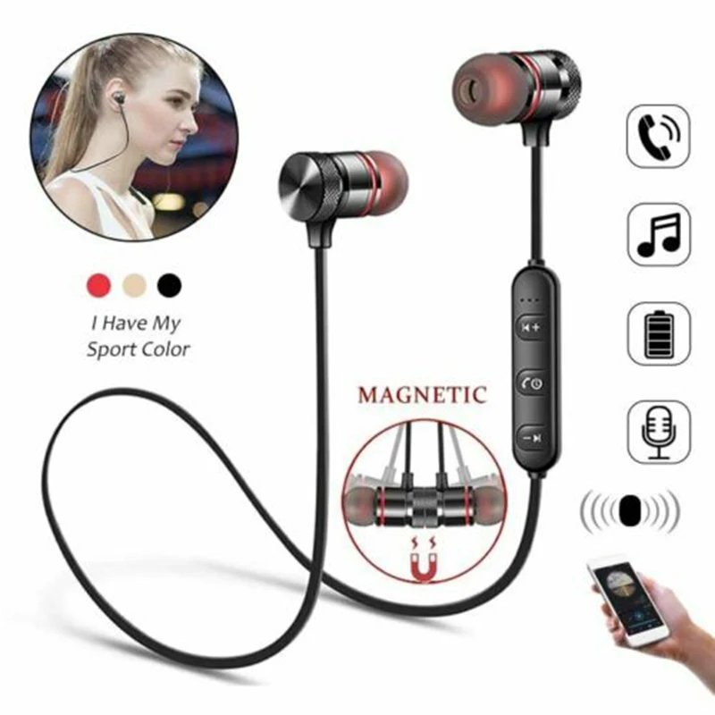 Bezdrôtový Bluetooth Šport Telocvični Slúchadlá Slúchadlá Slúchadiel do uší Potlačením Hluku Headset MIKROFÓN Stereo Bass Pre Xiao Huawei 1