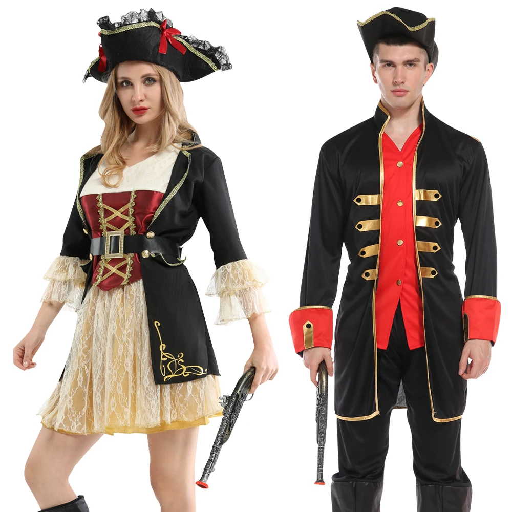 Doprava zadarmo Haliday Halloween Cosplay Kostým Kapitán pirátov karibiku Pirát Jack Sparrow fantasia Ženy Muži Maškarný Karneval 3