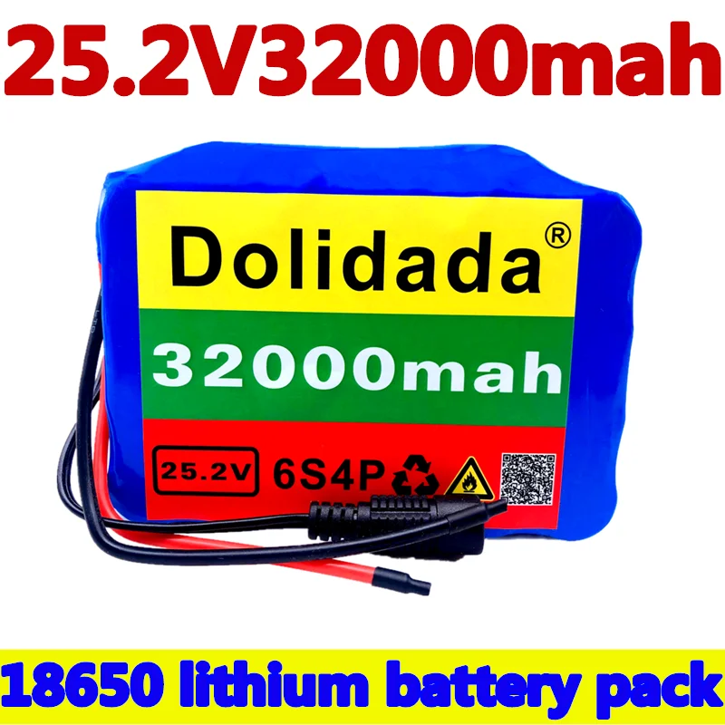 6s4p 24V 32Ah 18650 Batérie, Lítiové Batérie, 25.2 v 32000mAh Elektrické Požičovňa Motoriek /Elektrický/Li ion Batéria s nabíjačkou 3