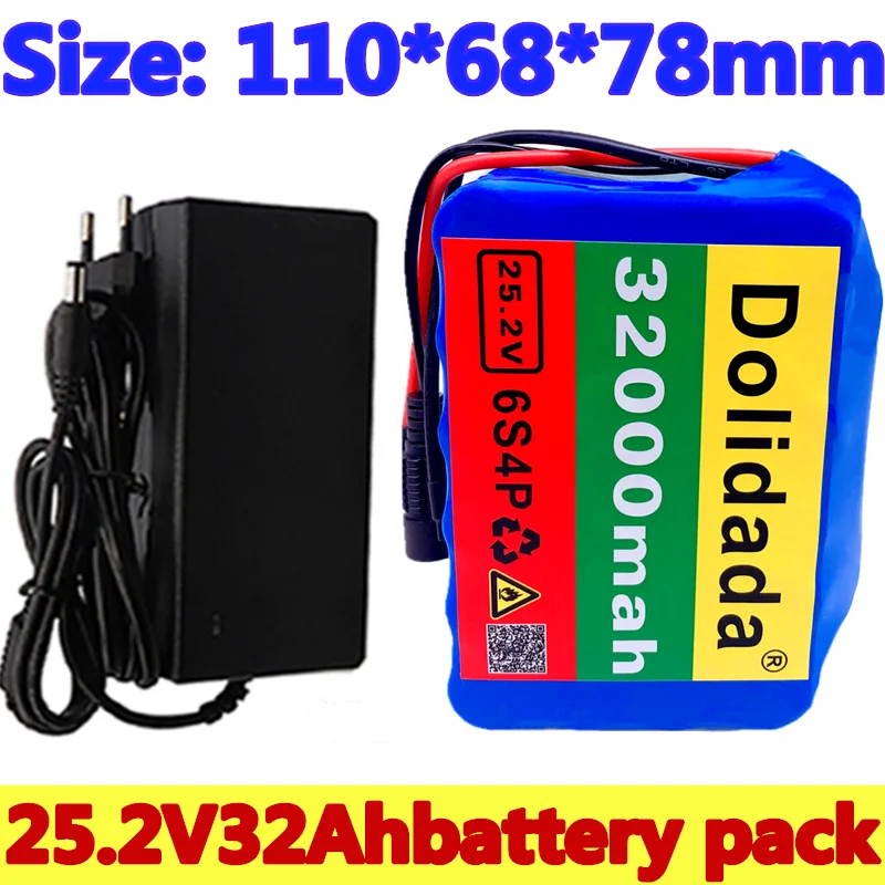 6s4p 24V 32Ah 18650 Batérie, Lítiové Batérie, 25.2 v 32000mAh Elektrické Požičovňa Motoriek /Elektrický/Li ion Batéria s nabíjačkou 4