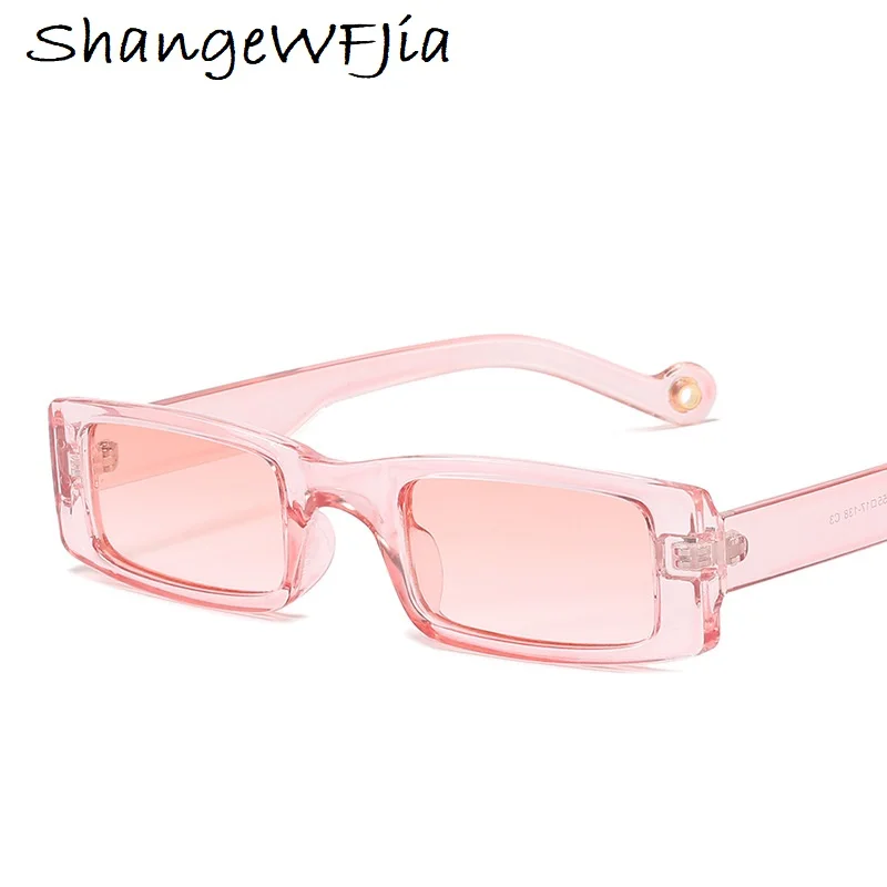 Módne Značky Obdĺžnik Malé Slnečné Okuliare Pre Ženy Vintage Jelly Farebné Slnečné Okuliare 2021 Nové Mužov Odtiene Retro Okuliare Uv400 4
