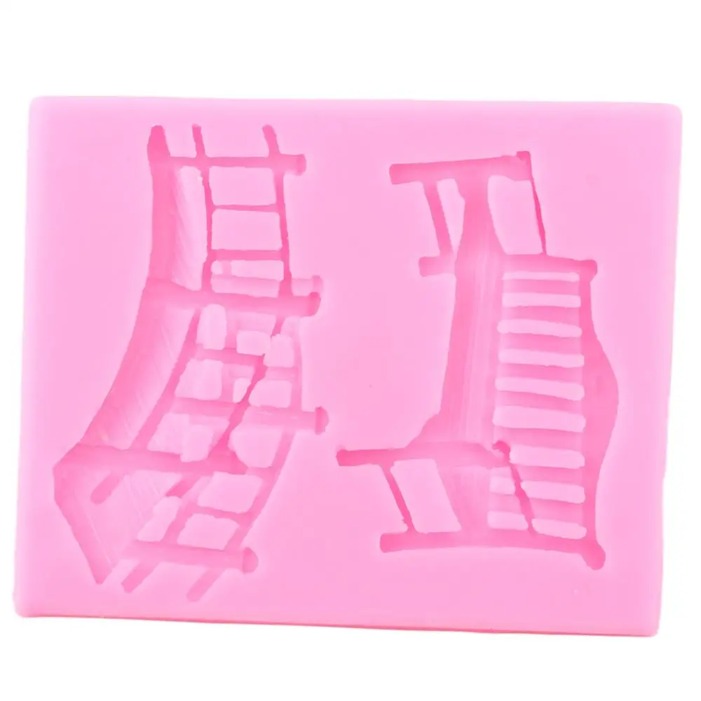 3D Plavidlá Lavičke Most Silikónové Formy Fondant Cake Zdobenie Nástroje DIY Tortu Pečenie Cukroví Hliny Čokoláda Gumpaste Plesne 1
