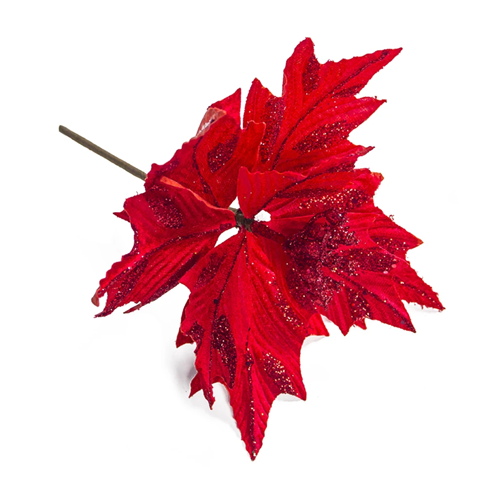 1pc Umelé Leaf Umelý Kvet DIY Usporiadanie Pre Vianočný Strom Ornament Ratan 5