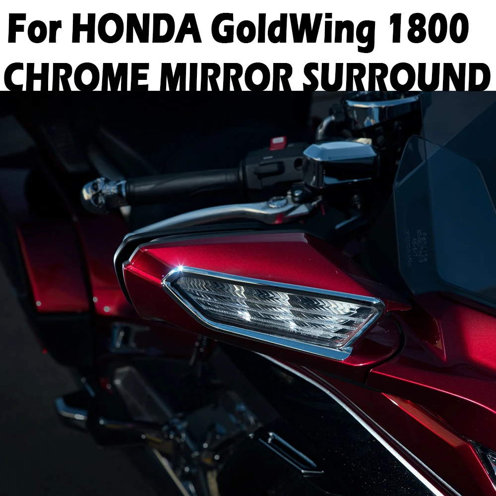 Dekorácie, doplnky Pre Honda Gold Wing 1800 GL1800 GL 1800 2018-2020 Twinart Zrkadlo Surround Chrome 0