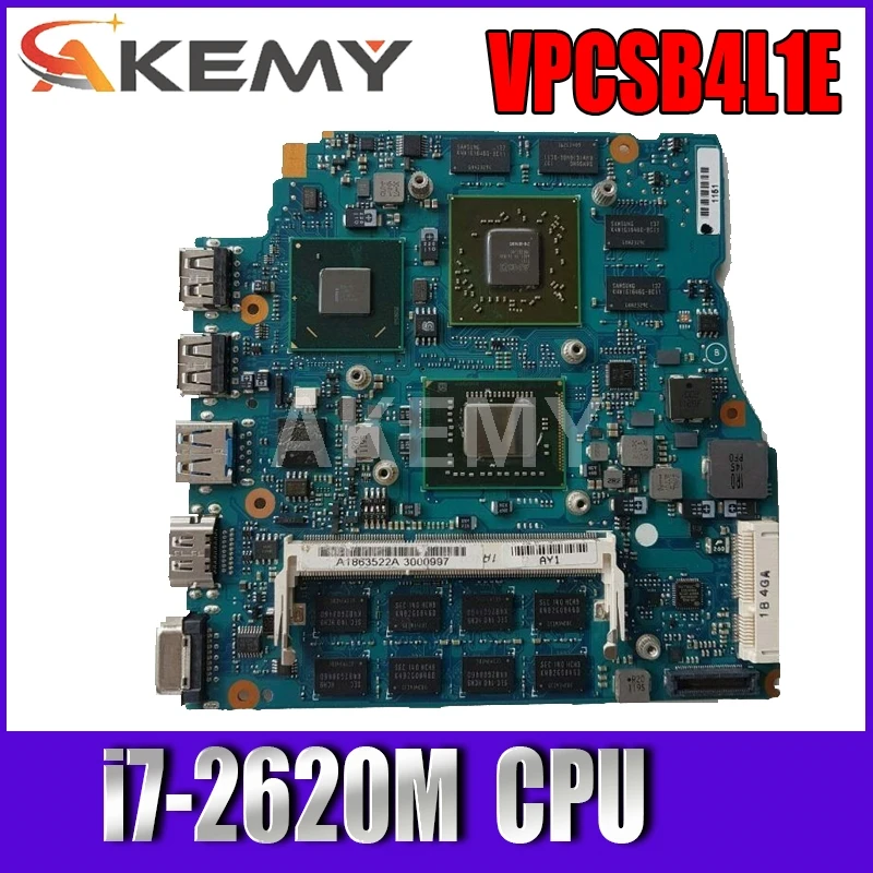 Akemy 13,3 palca Pre SONY VPCSB1AGX VPCSB Notebook Doske MBX-237 A1820750A HM67 i7-2620M 4GB RAM HD 6630M 1GB Testované 1