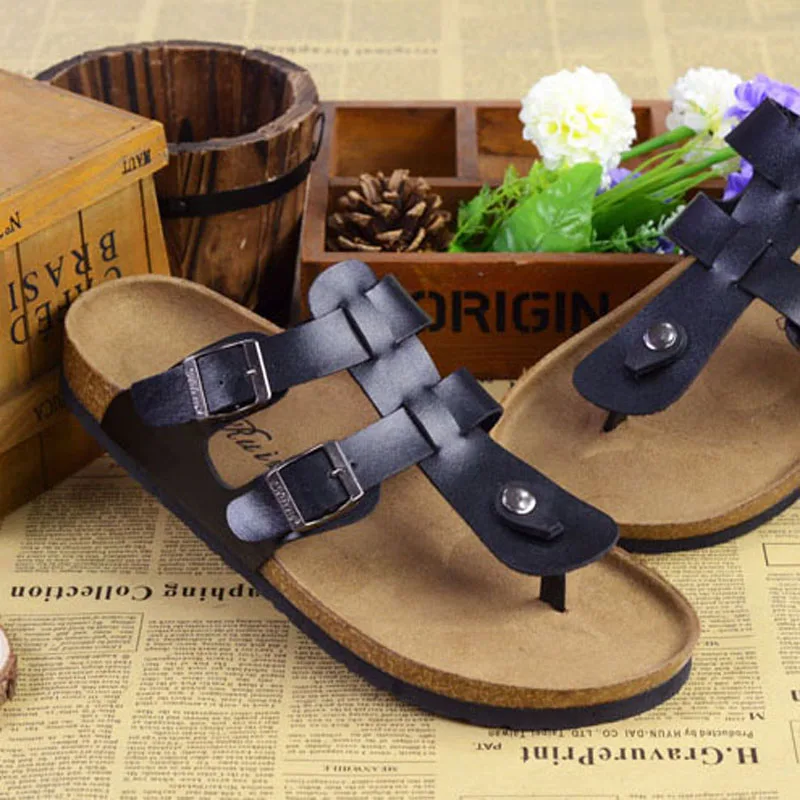 Snímky pre dospelých plážové sandále unisex pohode flip flops nastaviteľné Y popruh letné sandále, papuče 0