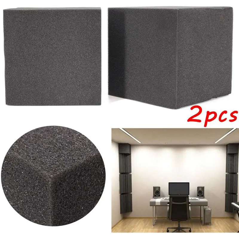 20x20x20cm 2 ks Zvukovej Izolácie Bavlna Absorpcie Room Acoustic Music Room Dlaždice Stene Panel Polyuretánu Bavlna 5