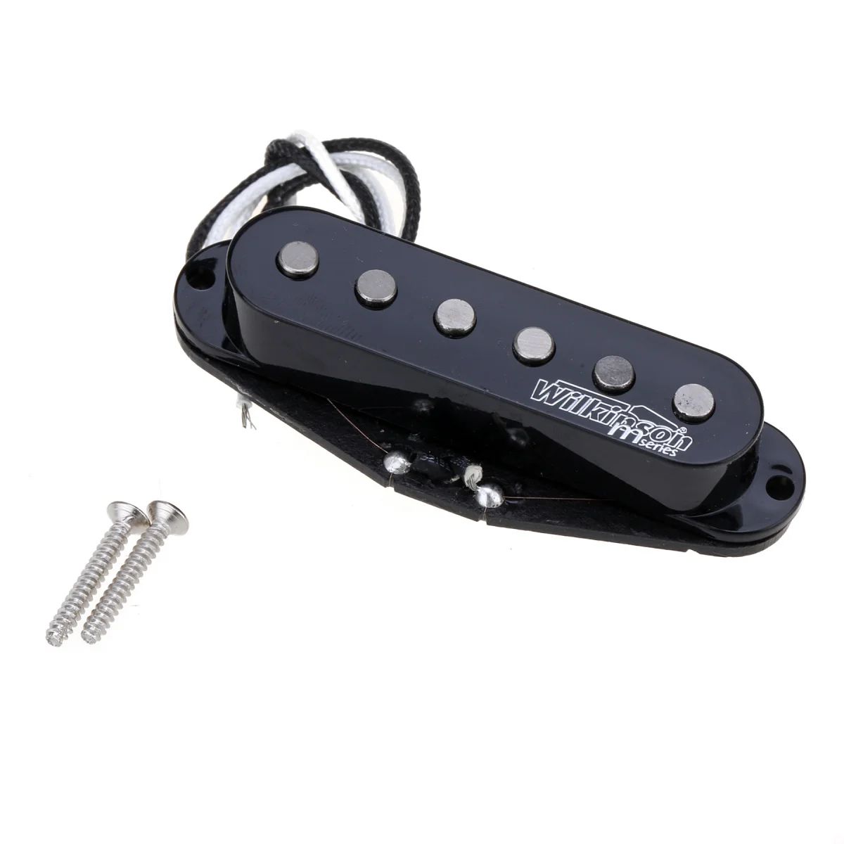 Wilkinson M Series High Output Alnico 5 Strat Single-Coil, Most Vyzdvihnutie na Stratocaster Elektrickú Gitaru, Čierne 0