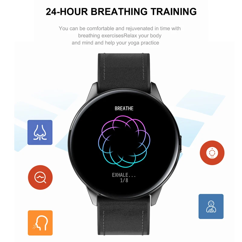 2021 Full Touch Smart Hodinky Ženy IP68 Vodotesný Náramok EKG Monitor Srdcového rytmu Spánku Monitorovanie Športové Smartwatch Pre Dámy 4