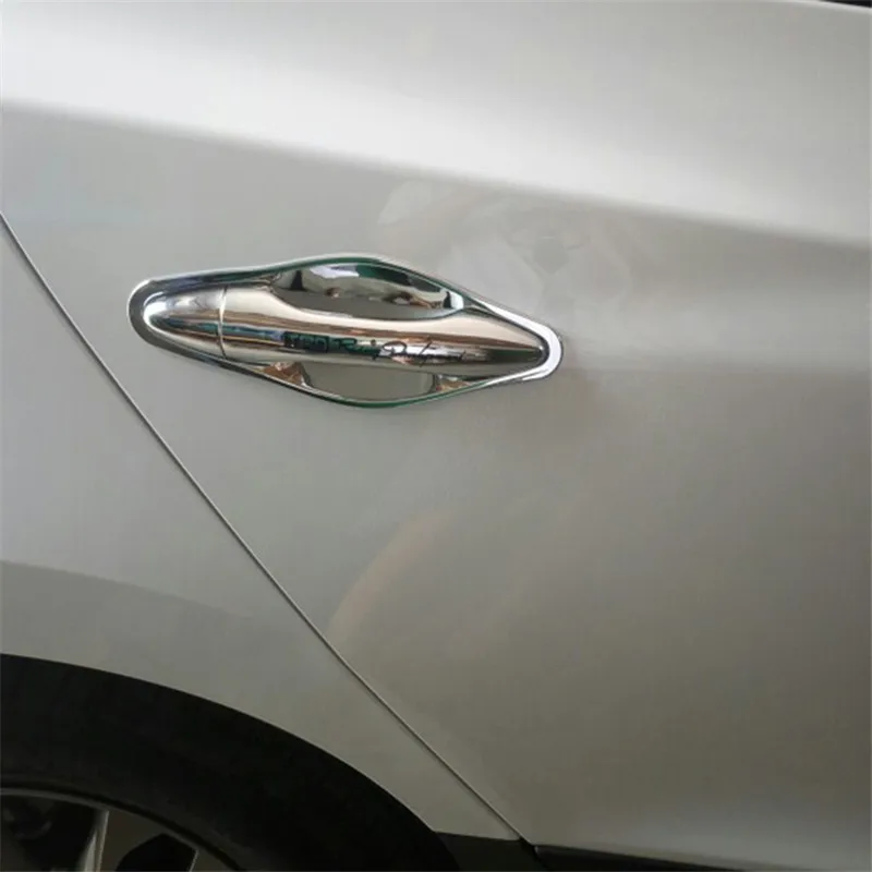 ABS Chrome Dverí Rukoväť Miska Dvere, rukoväť, Ochranné Pokrytie pokrýva Výbava Pre Hyundai IX35 rokov 2011-2016 Auto-styling 2
