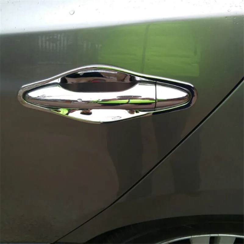 ABS Chrome Dverí Rukoväť Miska Dvere, rukoväť, Ochranné Pokrytie pokrýva Výbava Pre Hyundai IX35 rokov 2011-2016 Auto-styling 4