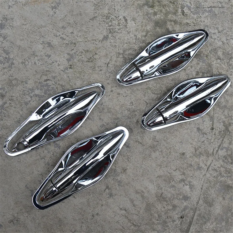 ABS Chrome Dverí Rukoväť Miska Dvere, rukoväť, Ochranné Pokrytie pokrýva Výbava Pre Hyundai IX35 rokov 2011-2016 Auto-styling 5