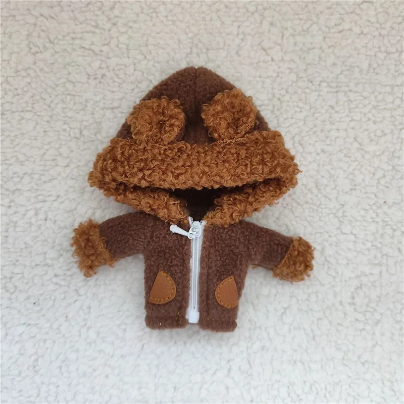 1PCS mini roztomilá bábika dlhý rukáv medveď kabát pre OB11 1 / 12BJD Holala Obitsu 11 Meijie ošípaných GSC bjd oblečenie bábiky hračky kostým 0