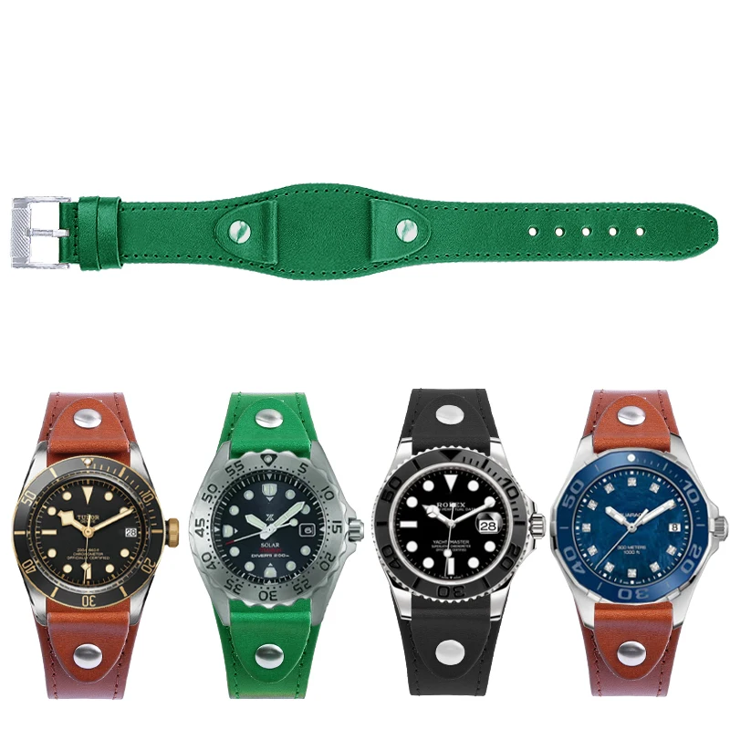 Originálne Kožené Watchband 20 mm 22 mm popruh S mat na fosílne CH2891 a pre Rolex hodinky kapela ručné pánske kožené náramok 1