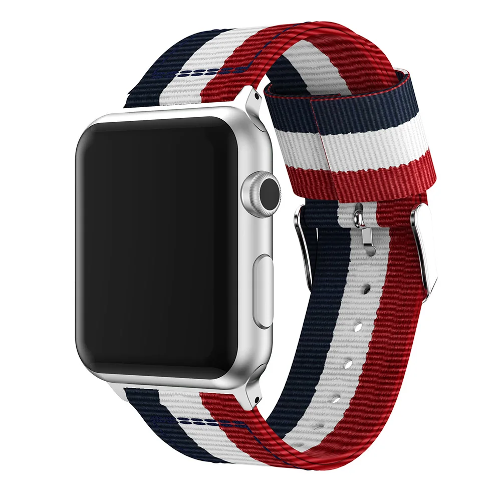Nylon popruh pre Apple hodinky kapela 44 mm 40 mm iWatch kapela 42mm 38mm Prúžok pás watchband náramok apple hodinky 6 se 5 4 3 0