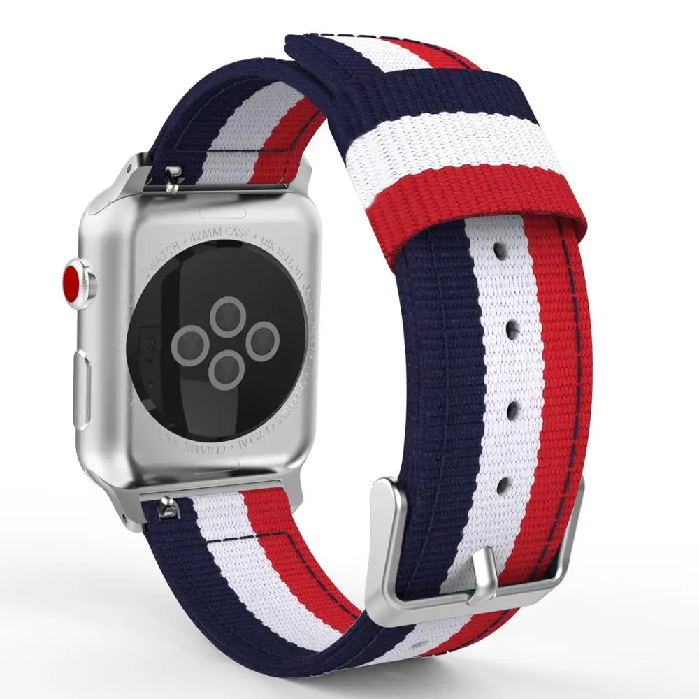 Nylon popruh pre Apple hodinky kapela 44 mm 40 mm iWatch kapela 42mm 38mm Prúžok pás watchband náramok apple hodinky 6 se 5 4 3 1