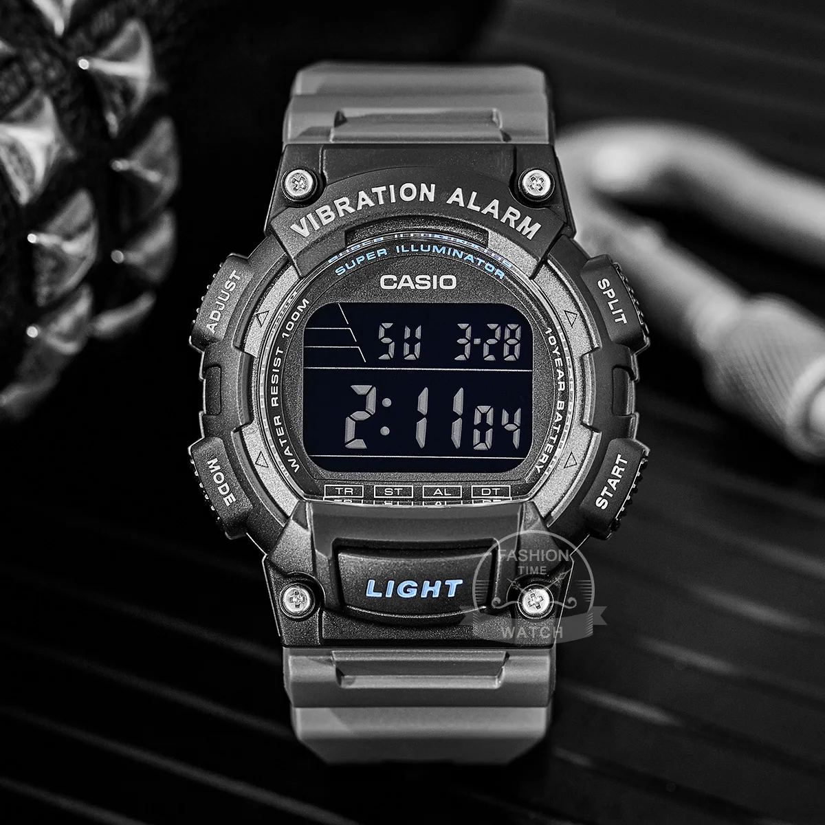 Casio náramkové hodinky mužov top luxusnú quartz hodinky Desať rokov elektriny Šport mužov sledovať relogio masculino часы W-736H-8B 5