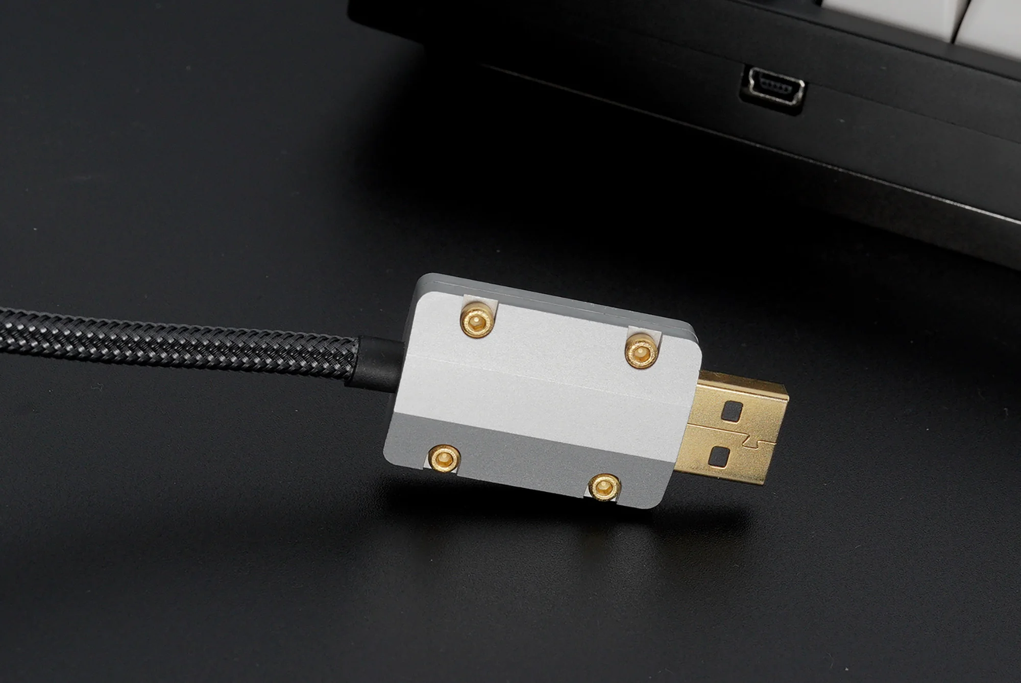 GeekCable Prispôsobené HOBBY Ručné Feier Mechanické Klávesnice Riadok Údajov Tkanie Fluorescenčné Black Type-C Mini-USB, Micro-USB PH/XH 0