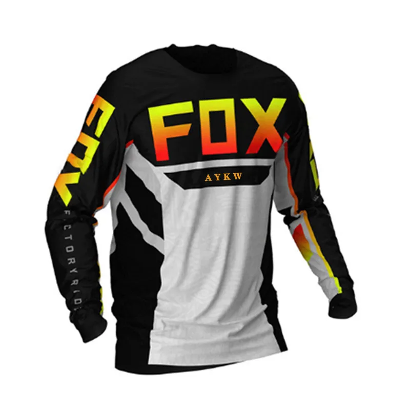 Fox Vtt Jersey Zjazdové T-Shirt Horský Bicykel, Motocykel Jersey Mens Mtb, Road Závodná Bicykli Jazda Na Bicykli Nosiť Oblečenie Krátke Tričko 2