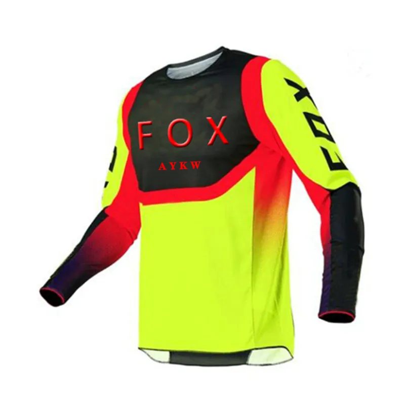 Fox Vtt Jersey Zjazdové T-Shirt Horský Bicykel, Motocykel Jersey Mens Mtb, Road Závodná Bicykli Jazda Na Bicykli Nosiť Oblečenie Krátke Tričko 3
