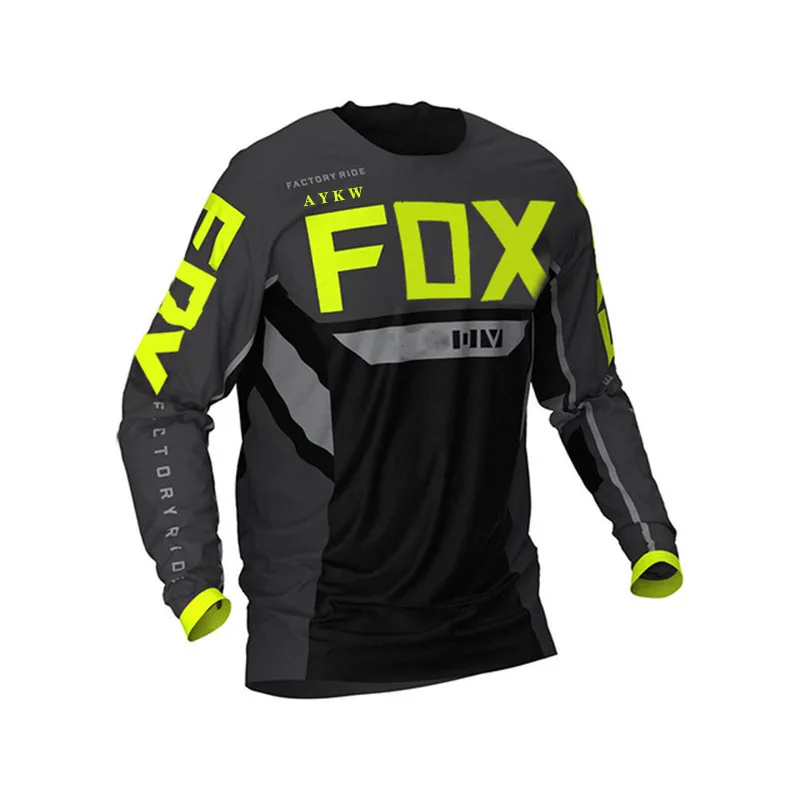 Fox Vtt Jersey Zjazdové T-Shirt Horský Bicykel, Motocykel Jersey Mens Mtb, Road Závodná Bicykli Jazda Na Bicykli Nosiť Oblečenie Krátke Tričko 4